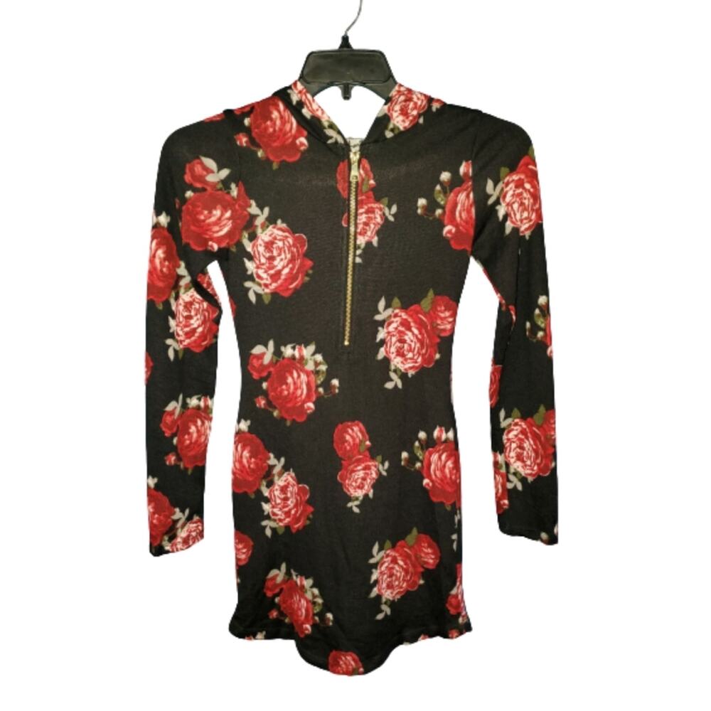 J for Justify Floral Hooded dress J. Medium